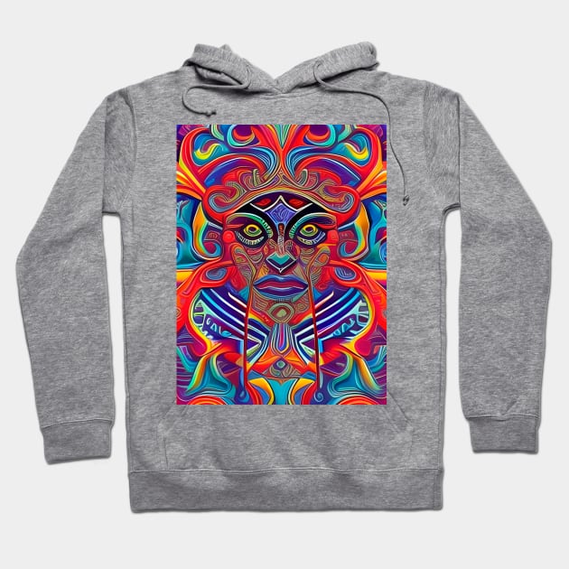 New World Gods (7) - Mesoamerican Inspired Psychedelic Art Hoodie by TheThirdEye